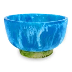 New RESIN Rio Small Bowl with Base (Blue and Green) Resin|RESIN Rio