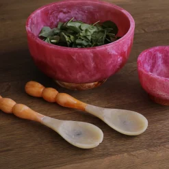 Best RESIN Rio Small Bowl with Base (Pink and Orange) Resin|RESIN Rio