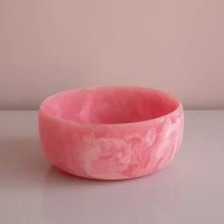 RESIN Sorbet Large Round Bowl Raspberry Resin|RESIN Sorbet