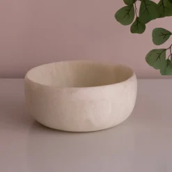 RESIN Sorbet Large Round Bowl Coconut Resin|RESIN Sorbet