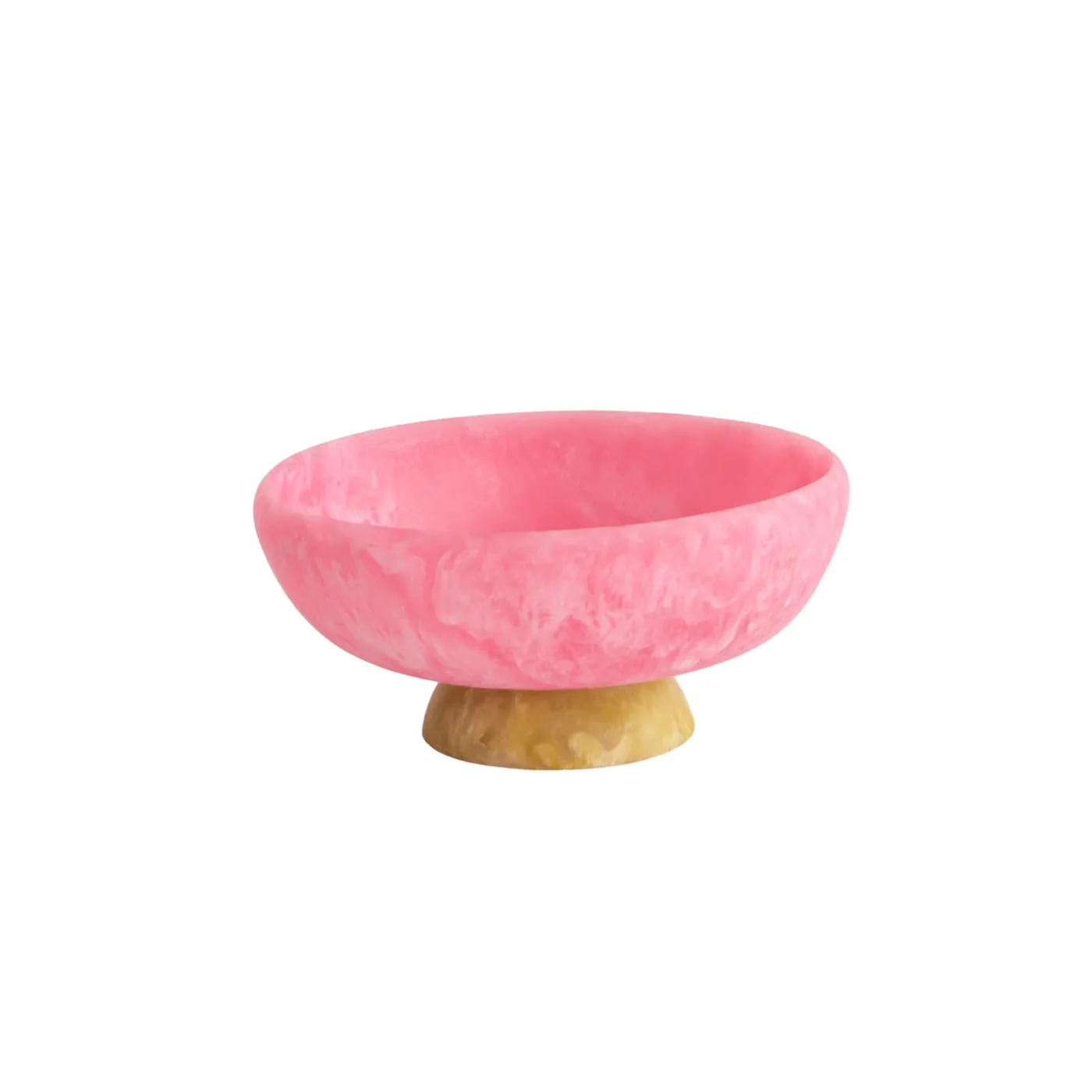 RESIN Sorbet Medium Round Bowl with Base Raspberry and Matcha Resin|RESIN Sorbet