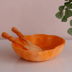 Discount RESIN Sorbet Salad Servers Tangerine Resin|RESIN Sorbet