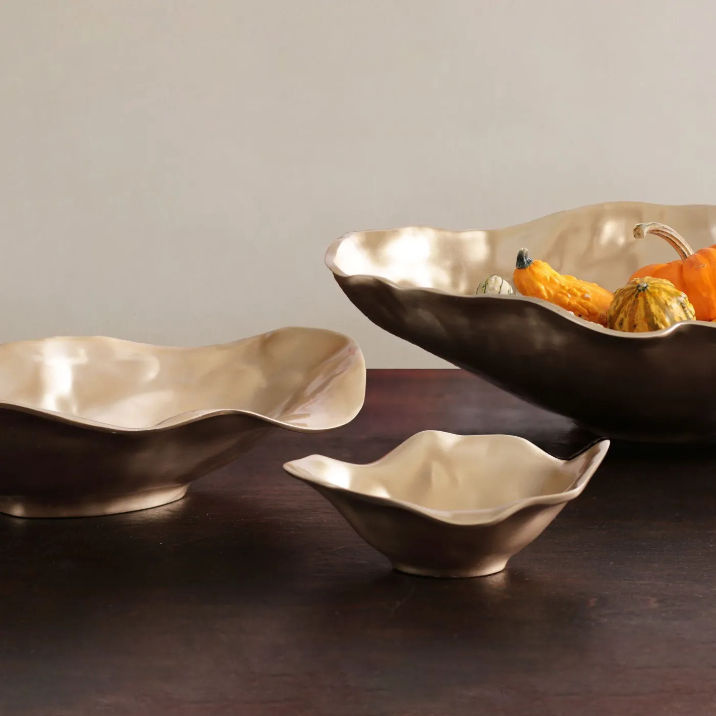 Outlet SIERRA MODERN Maia Medium Oval Bowl (Gold) Bowls|Gifts For The Bride + Groom