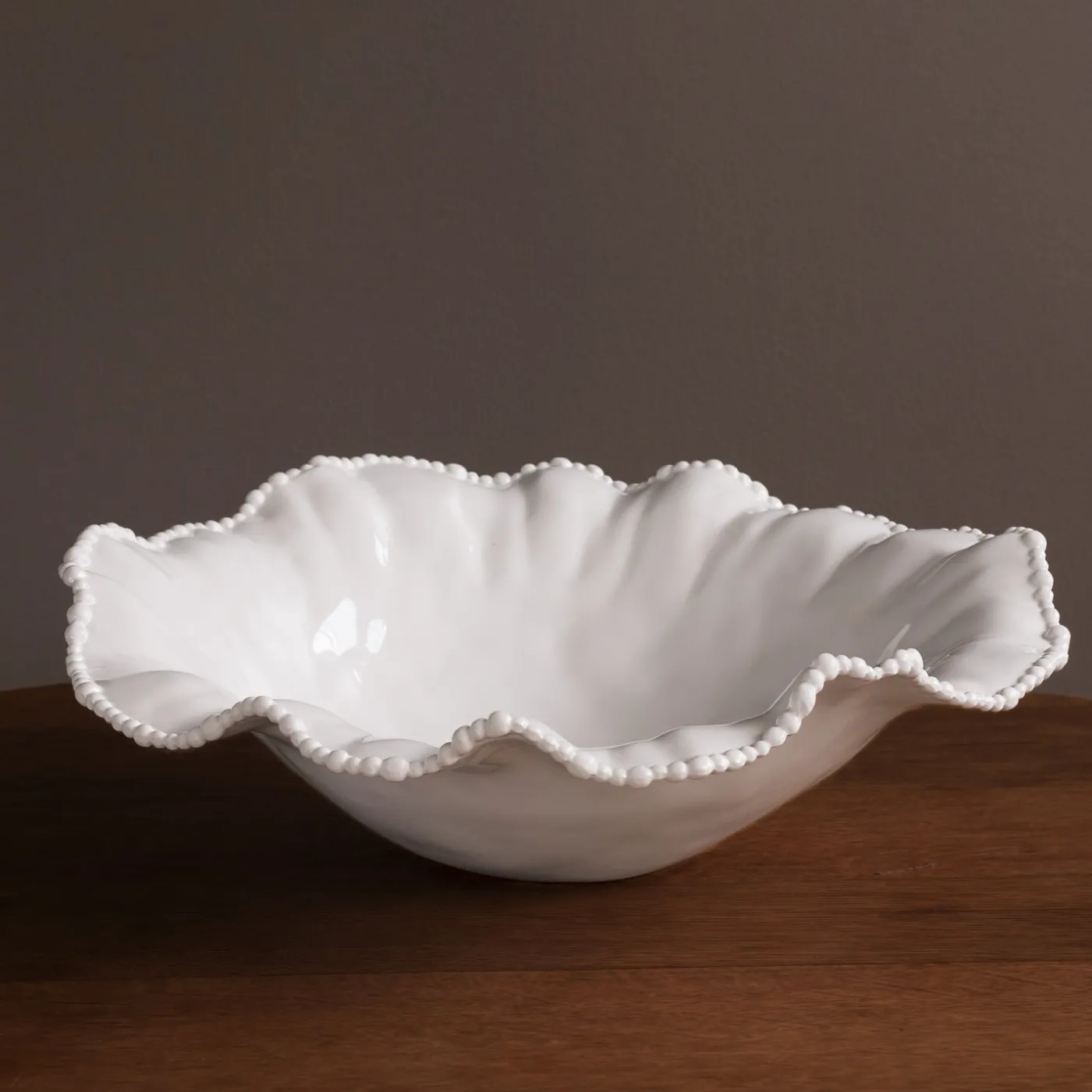 Outlet VIDA Alegria Extra Large Round Centerpiece (White) View All Vida|Centerpiece