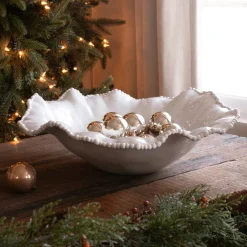 Outlet VIDA Alegria Extra Large Round Centerpiece (White) View All Vida|Centerpiece