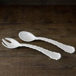 Clearance VIDA Alegria Large Salad Servers (White) View All Vida|VIDA Alegria