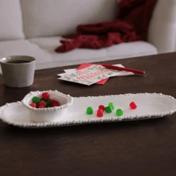 Clearance VIDA Alegria Medium Baguette Platter White View All Vida|VIDA Alegria