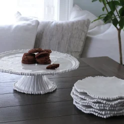 Hot VIDA Alegria Pedestal Cake Plate White View All Vida|VIDA Alegria