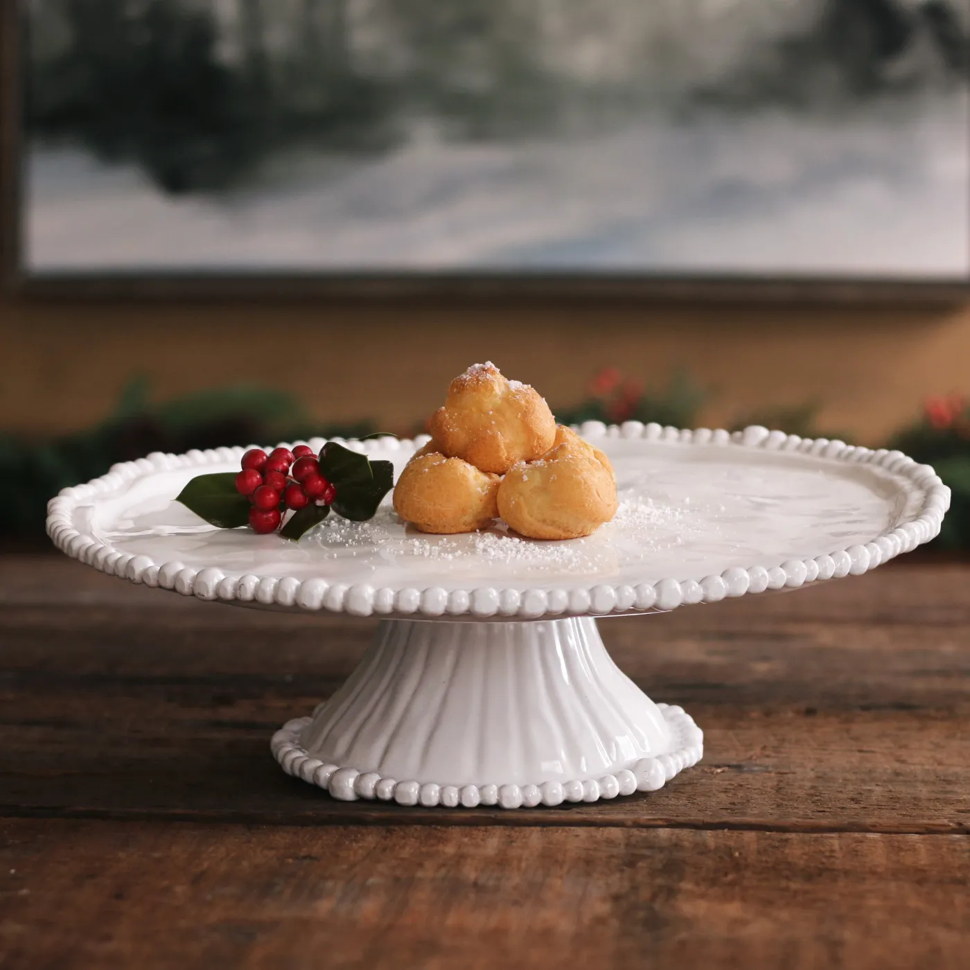 Hot VIDA Alegria Pedestal Cake Plate White View All Vida|VIDA Alegria