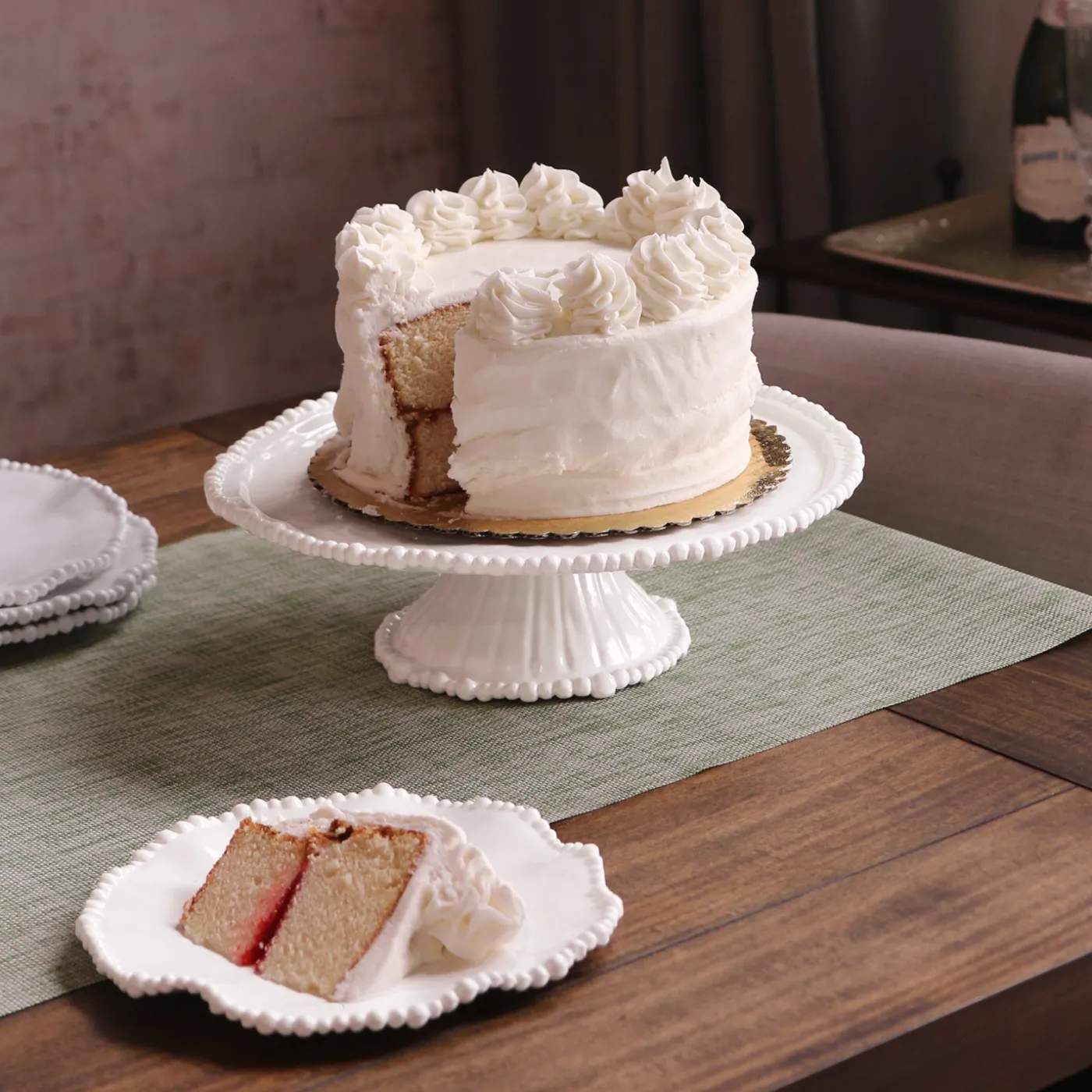 Hot VIDA Alegria Pedestal Cake Plate White View All Vida|VIDA Alegria