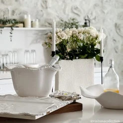 New VIDA Alegria Rectangular Tray with Handles White View All Vida|VIDA Alegria