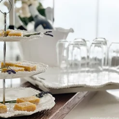 Clearance VIDA Alegria Triple Tiered Server (White) View All Vida|VIDA Alegria