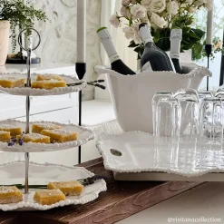 Clearance VIDA Alegria Triple Tiered Server (White) View All Vida|VIDA Alegria
