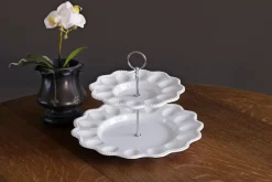 Sale VIDA Alegria Two Tiered Egg Server White View All Vida|VIDA Alegria