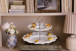 Sale VIDA Alegria Two Tiered Egg Server White View All Vida|VIDA Alegria