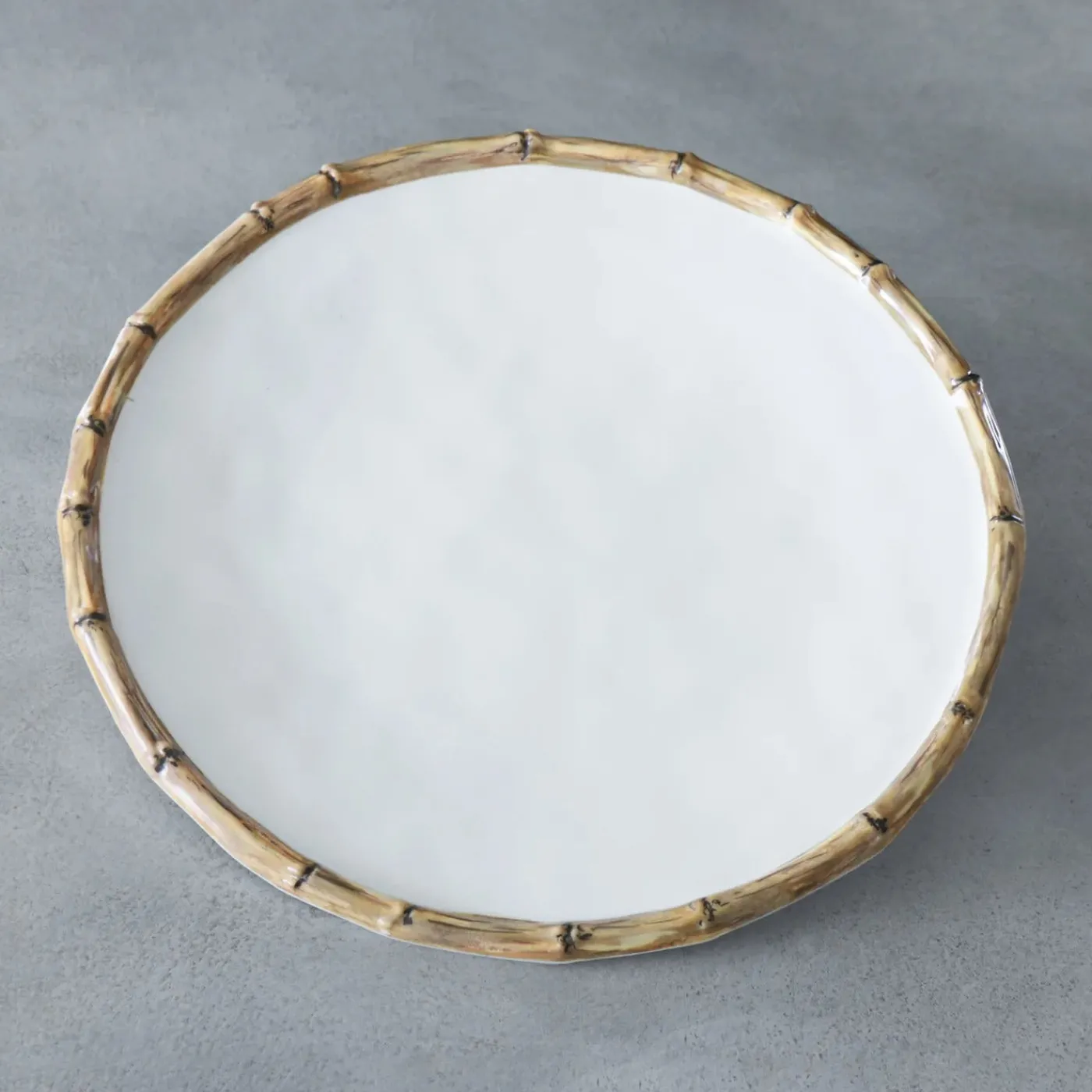 Sale VIDA Bamboo 11" Dinner Plate Set of 4 (White and Natural) GARDEN Bamboo|View All Vida