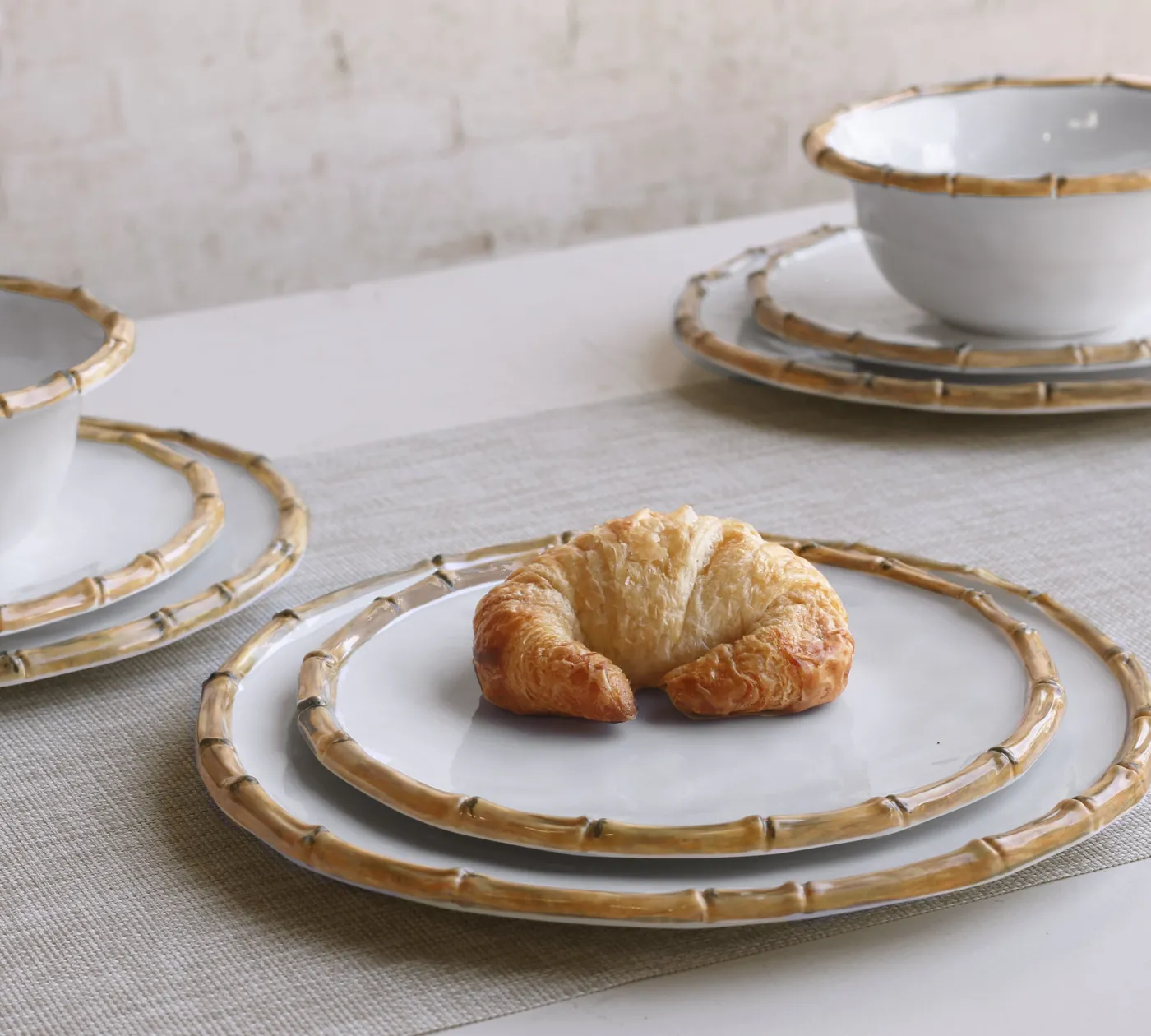 Sale VIDA Bamboo 11" Dinner Plate Set of 4 (White and Natural) GARDEN Bamboo|View All Vida