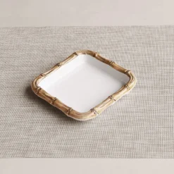 Online VIDA Bamboo Beverage Napkin Holder (White and Natural) GARDEN Bamboo|View All Vida