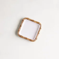 Online VIDA Bamboo Beverage Napkin Holder (White and Natural) GARDEN Bamboo|View All Vida