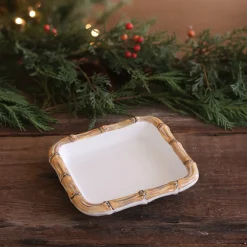 Online VIDA Bamboo Beverage Napkin Holder (White and Natural) GARDEN Bamboo|View All Vida