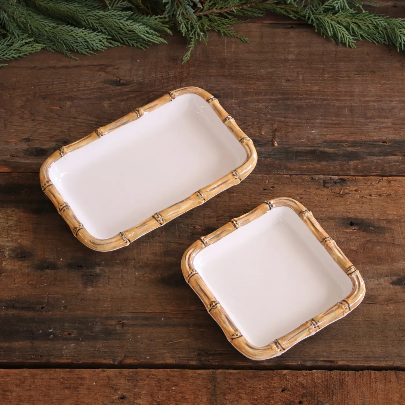 Online VIDA Bamboo Beverage Napkin Holder (White and Natural) GARDEN Bamboo|View All Vida