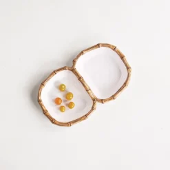 VIDA Bamboo Double Dip (White and Natural) GARDEN Bamboo|View All Vida