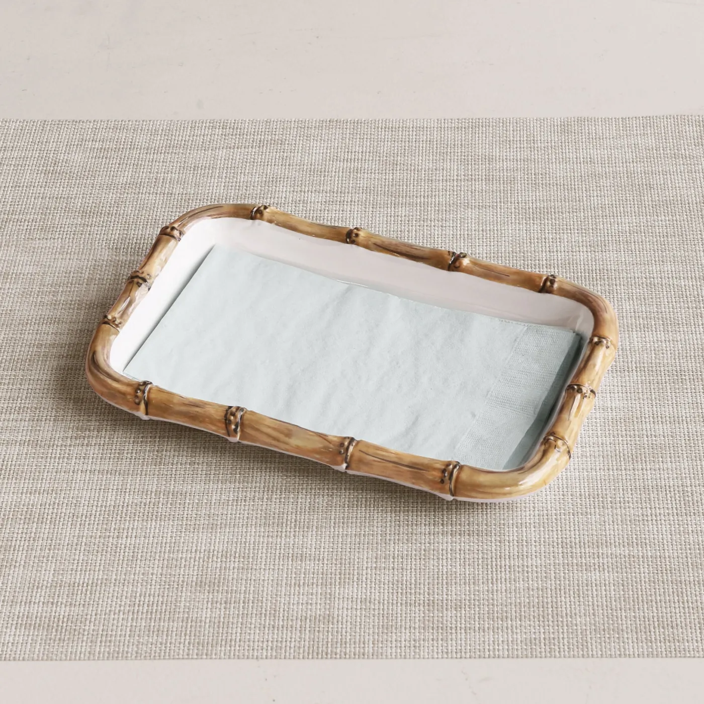 Sale VIDA Bamboo Guest Towel Holder (White and Natural) GARDEN Bamboo|View All Vida