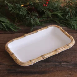 Sale VIDA Bamboo Guest Towel Holder (White and Natural) GARDEN Bamboo|View All Vida