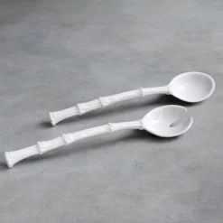Sale VIDA Bamboo Large Salad Servers (White) GARDEN Bamboo|View All Vida
