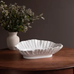 Outlet VIDA Bloom Large Oval Bowl (White) View All Vida|VIDA Bloom