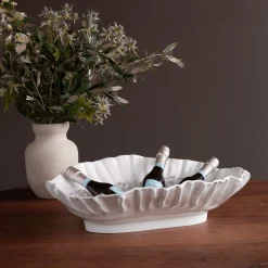 Outlet VIDA Bloom Large Oval Bowl (White) View All Vida|VIDA Bloom