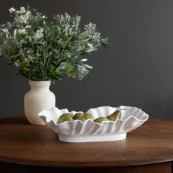 New VIDA Bloom Large Rectangle Bowl (White) View All Vida|VIDA Bloom
