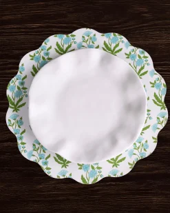Online VIDA Blooms & Branches Reversible Round Placemats Set of 4 Teal & Gree View All Vida|VIDA Bloom