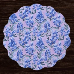 Best VIDA Bluebells & Flowers Reversible Round Placemats Set of 4 (Pink & G View All Vida|Placemats