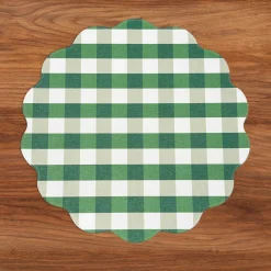 Outlet VIDA Cabana Reversible Round Placemats Set of 4 Pink & Green View All Vida|Placemats