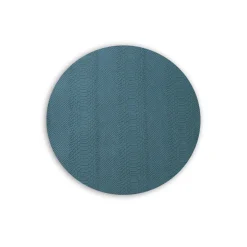 Hot VIDA Croc Reversible 15.5" Round Placemats Set of 4 (Blue and Gray) PIELES Croc|Placemats