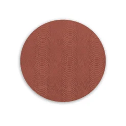 Clearance VIDA Croc Reversible 15.5" Round Placemats Set of 4 (Salmon and Taupe) PIELES Croc|Placemats