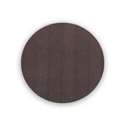 Hot VIDA Croc Reversible 15.5" Round Placemats Set of 4 (Pink and Brown) PIELES Croc|Placemats