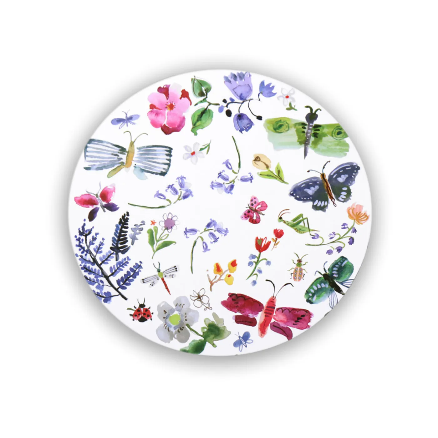 Online VIDA Croc Reversible 15.5" Round Placemats Set of 4 (Butterfly) Placemats|Gifts For Her