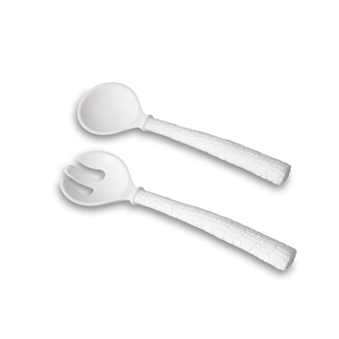 Clearance VIDA Croc Salad Servers (White) PIELES Croc|View All Vida