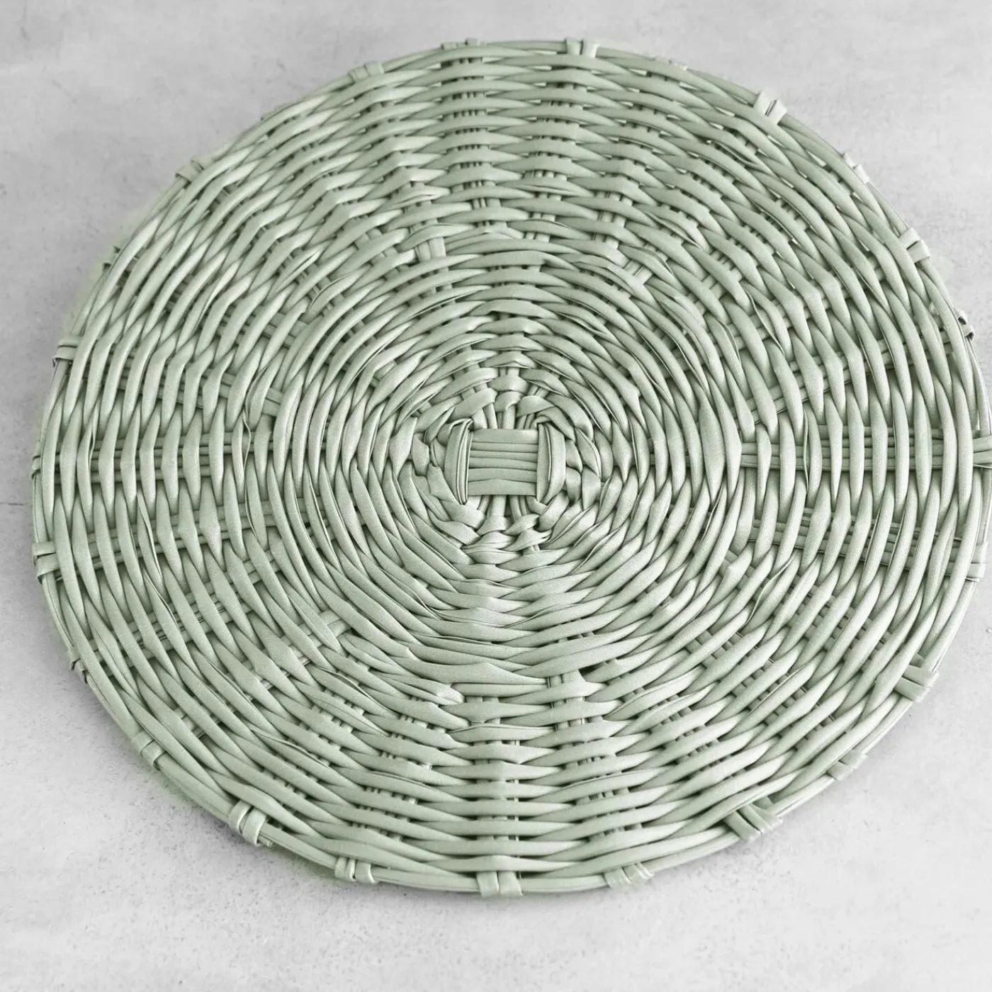 Hot VIDA Faux Wicker Placemats Set of 4 (Sage) View All Vida|Placemats