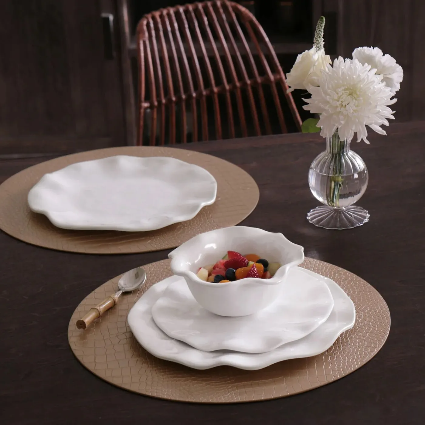 Online VIDA Havana 9" Salad Plate Set of 4 (White) View All Vida|VIDA Havana