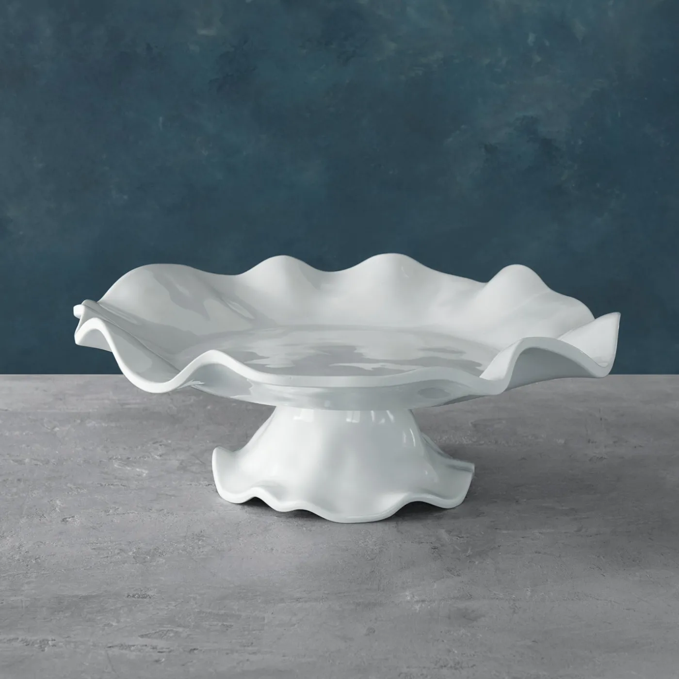 New VIDA Havana Pedestal Cake Plate White View All Vida|VIDA Havana