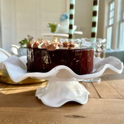 New VIDA Havana Pedestal Cake Plate White View All Vida|VIDA Havana