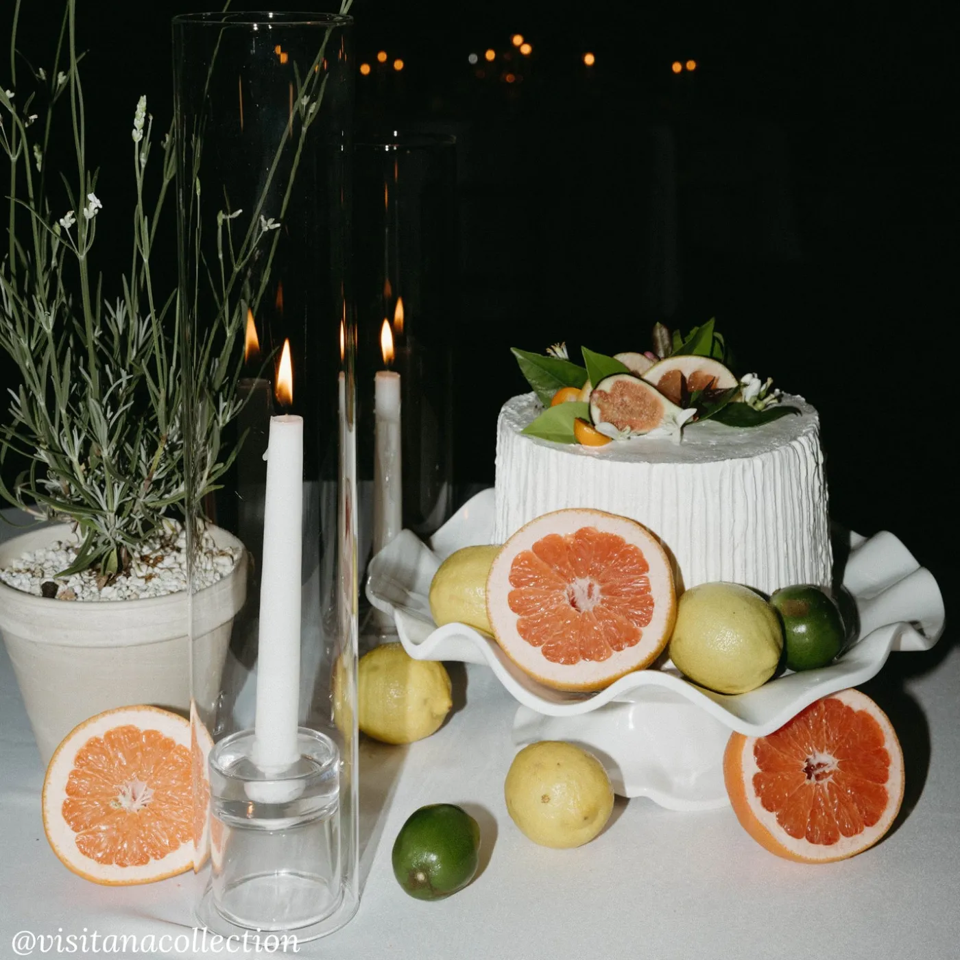 New VIDA Havana Pedestal Cake Plate White View All Vida|VIDA Havana