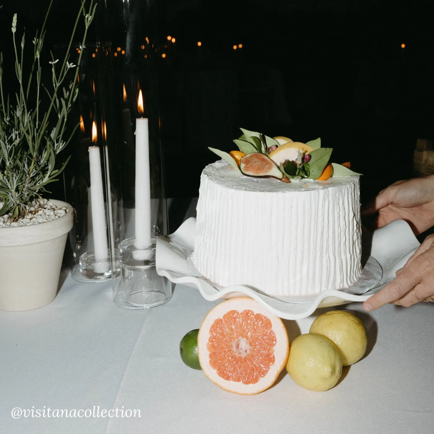 New VIDA Havana Pedestal Cake Plate White View All Vida|VIDA Havana