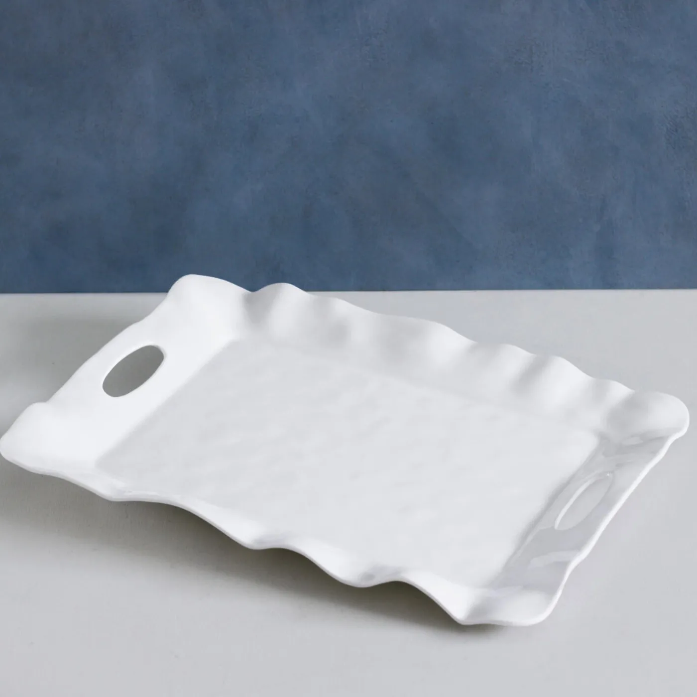 Best VIDA Havana Rectangular Tray with Handles (White) View All Vida|VIDA Havana