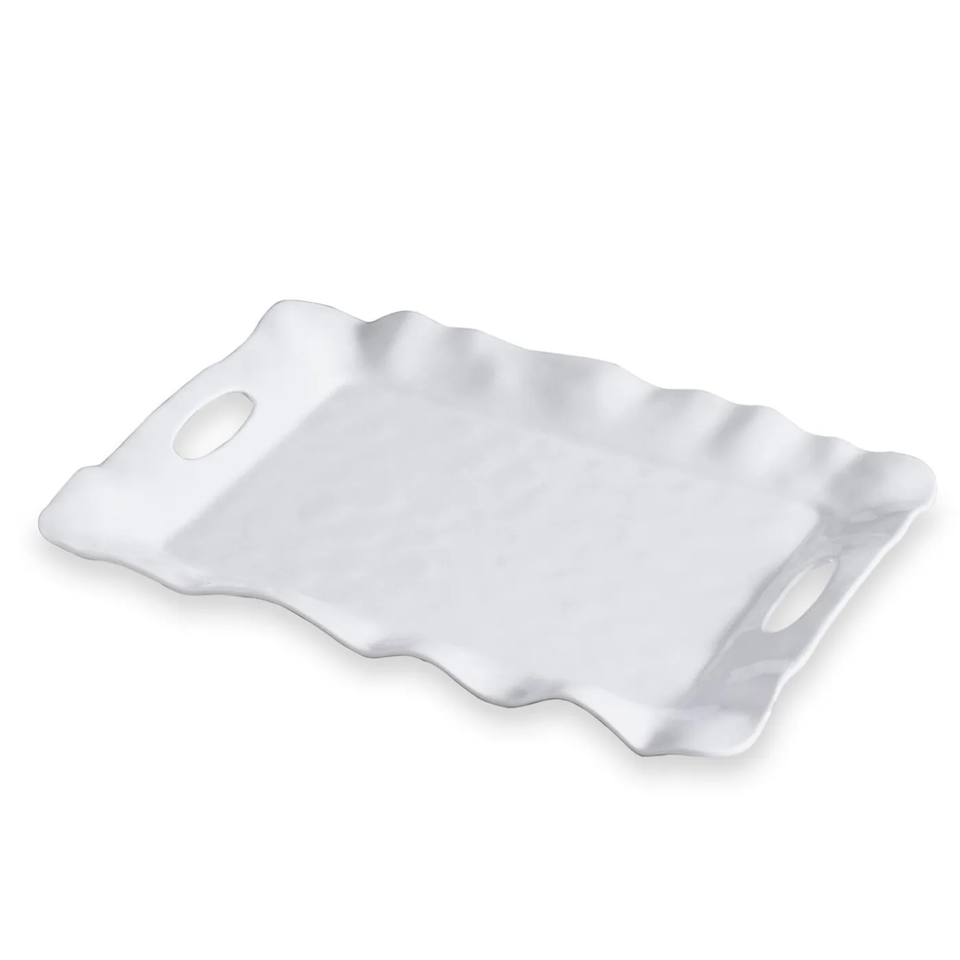 Best VIDA Havana Rectangular Tray with Handles (White) View All Vida|VIDA Havana