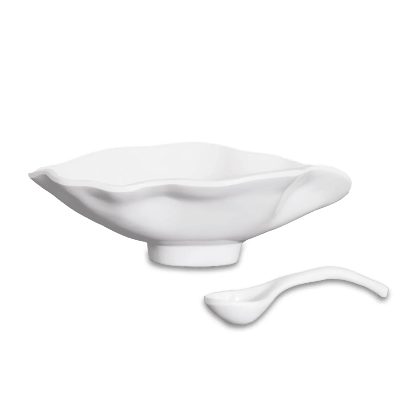 Hot VIDA Havana Small Oval Bowl with Spoon (White) View All Vida|VIDA Havana