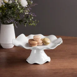 Online VIDA Havana Small Pedestal Cake Plate (White) View All Vida|Gifts Under $99
